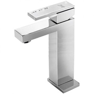 Modern Chrome Wall-Mounted Kitchen Faucet with Extended Spout