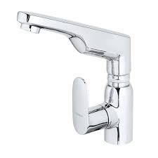 Sleek Chrome Wall-Mount Kitchen Faucet with Long Swivel Spout